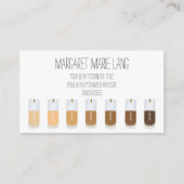 Schoontoonteller Door de hand getrokken Visitekaar Visitekaartje (Voorkant)