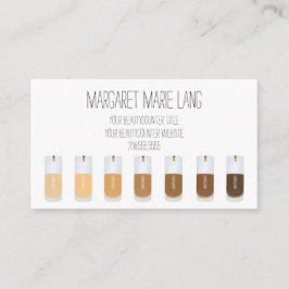 Schoontoonteller Door de hand getrokken Visitekaar Visitekaartje