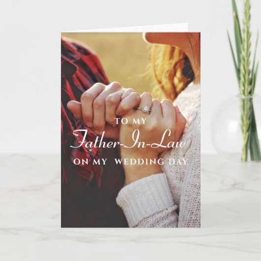 schoonvader bruiloft Kaart (Voorkant)