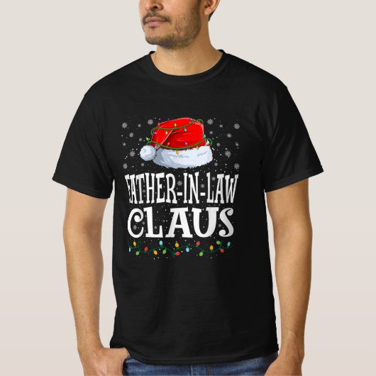 Schoonvader Claus Kerstman Hoed T-shirt (Voorkant)