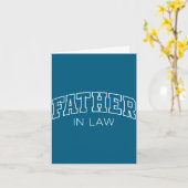 Schoonvader grappig atletisch lettertype vader kaart (Gele Bloem)