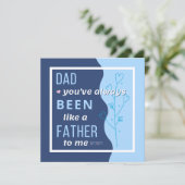 Schoonvader Kaart, als een vader Kaart (Staand voorkant)