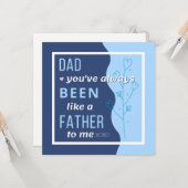 Schoonvader Kaart, als een vader Kaart (Voorkant / Achterkant in situ)