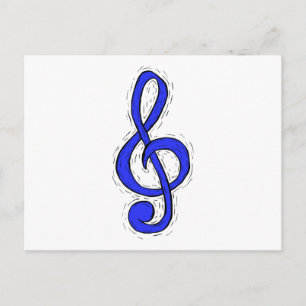 Schoonvormig grafisch ontwerp Gemiddeld blauw Briefkaart