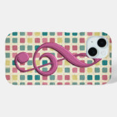 Schoonvormig patroon roze en Blauwgroen Case-Mate iPhone Case (Achterkant (horizontaal))