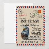 Schoonzoon | Aan mijn lieve schoonzoon van moeder Feestdagenkaart (Voorkant / Achterkant)