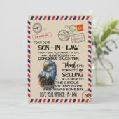 Schoonzoon | Aan mijn lieve schoonzoon van moeder Feestdagenkaart (Staand voorkant)