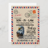 Schoonzoon | Aan mijn lieve schoonzoon van moeder Kaart (Voorkant / Achterkant)