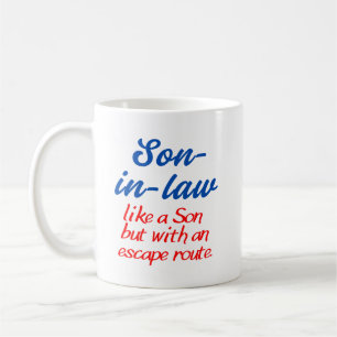 Schoonzoon grap mok. Mok voor schoonzoon.