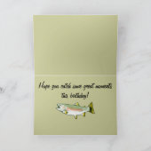 Schoonzoon Happy Birthday: Rainbow Trout Kaart (Binnen)