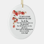 Schoonzoon, huwelijkscadeau keramisch ornament (Rechts)