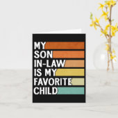 schoonzoon is mijn favoriete kind grappig  geloof kaart (Gele Bloem)