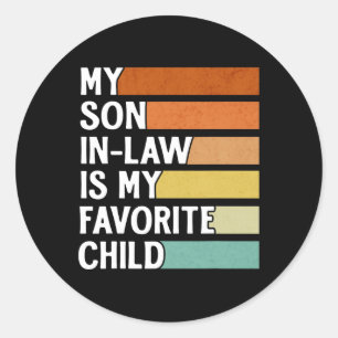 schoonzoon is mijn favoriete kind grappig geloof ronde sticker