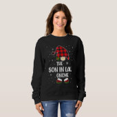Schoonzoon Kabouter Buffalo Plaid Kerst Overeenkom Trui (Voorkant volledig)