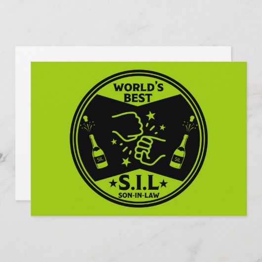 Schoonzoon van de Wereld Feestdagenkaart (Voorkant / Achterkant)