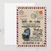 Schoonzoon | Voor mijn lieve schoonzoon van moeder Kaart (Voorkant / Achterkant)