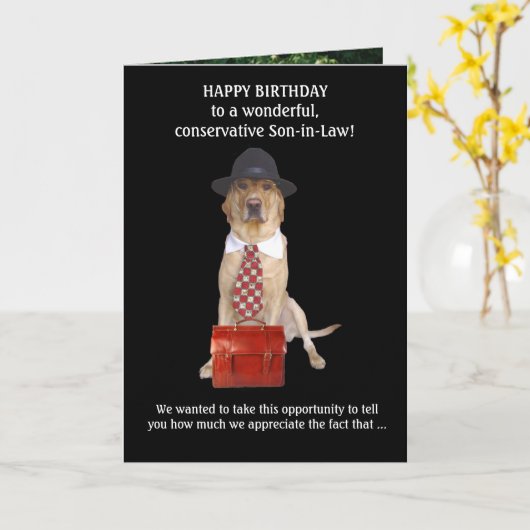 Schoonzoon/Zwager Kaart (Gele Bloem)