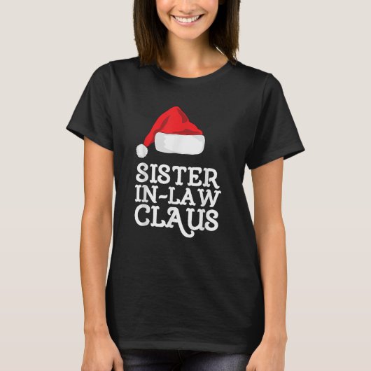 Schoonzus Claus Grappig bijpassend kerstfeest T-shirt (Voorkant)