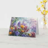 Schoonzus Gefeliciteerd Moederdag Inspirerend  Kaart (Gele Bloem)