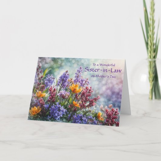 Schoonzus Gefeliciteerd Moederdag Inspirerend  Kaart (Voorkant)