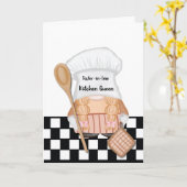 Schoonzus Moederdag Kabouter Keuken Koningin Kaart (Gele Bloem)