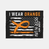 schoonzus multiple sclerose MS vlag geschenken Fleece Deken (Voorkant (Horizontaal))