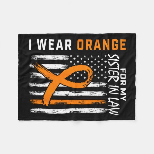 schoonzus multiple sclerose MS vlag geschenken Fleece Deken (Voorkant (Horizontaal))