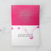 schoonzus polka dot verjaardag kaart (Binnen)