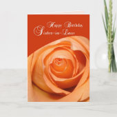 Schoonzus Roos Religieuze Verjaardag Kaart (Voorkant)