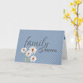 Schoonzus Verjaardag Daisy op stippen Kaart (Gele Bloem)