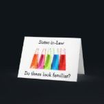 SCHOONZUS WINKELTHERAPIE VOOR VERJAARDAG HUMOR KAART<br><div class="desc">HOUDT ZE VAN WINKELEN? DAN ZAL JE SCHOONZUS "HOUDEN" VAN DEZE ZEER DOORDACHTE EN LIEFDEVOLLE KAART DIE OOK  GRAPPIG EN SCHATTIGE IS OVER WINKELTHERAPIE!</div>