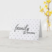 schoonzuster polka dot kaart (Gele Bloem)