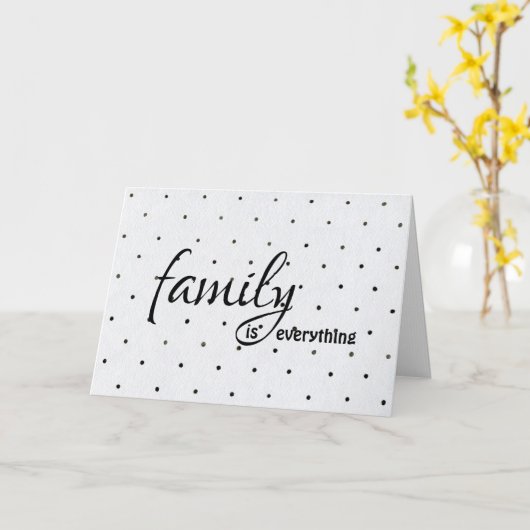 schoonzuster polka dot kaart (Gele Bloem)