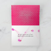 schoonzuster polka dot verjaardag kaart (Binnen)