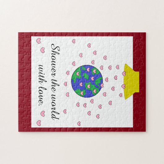 Schoop de wereld met liefde: legpuzzel (Horizontaal)