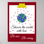 Schoop de wereld met liefde: poster (Voorkant)