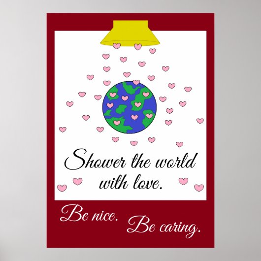 Schoop de wereld met liefde: poster (Voorkant)