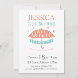 Schoop haar met liefde - Bridal Shower Uitnodiging