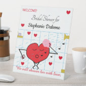 Schoop je met Vrijgezellenfeest: Reclamebord Met Voetstuk (Insitu)