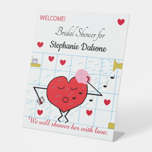 Schoop je met Vrijgezellenfeest: Reclamebord Met Voetstuk (Voorkant)