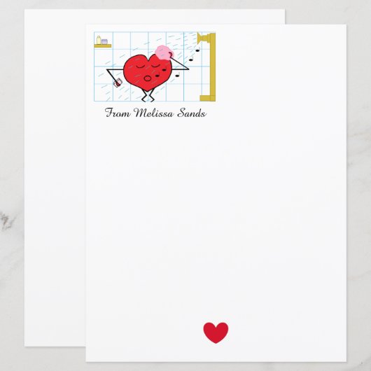 Schoop u met papierlade voor liefdesartikelen (Voorkant / Achterkant)