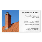 Schoorsteen - Bouw en onderhoud Visitekaartje Magneet (Voorkant)