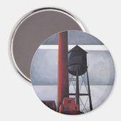 Schoorsteen en Watertoren (door Charles Demuth) Magneet (Voorkant / Achterkant)