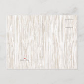 Schoorsteen houtnerf metselwerk pot Dank je wel ka Aankondigingskaart (Achterkant)