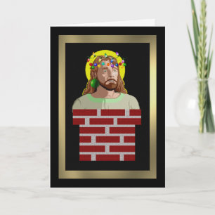 Schoorsteen Jezus Feestdagen Kaart