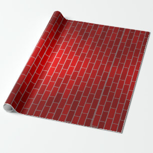 Schoorsteen met rode bakstenen cadeaupapier