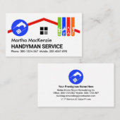 Schoorsteen Rooftop Building Home Repair Visitekaartje (Voorkant / Achterkant)