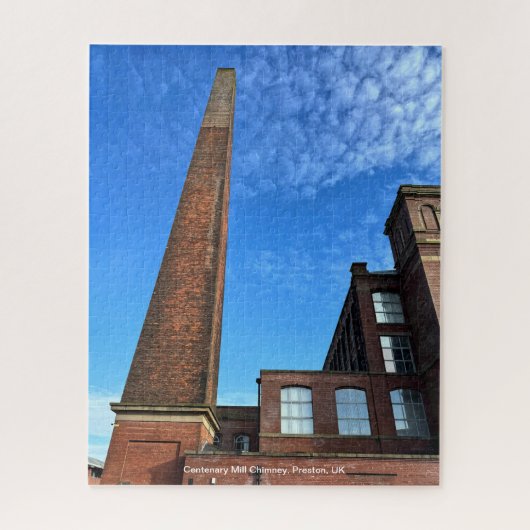 Schoorsteen van Centenary Mill, Preston, Engeland, Legpuzzel (Verticaal)