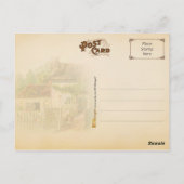 Schoorsteenkatoen laden met ritssluiting briefkaart (Achterkant)