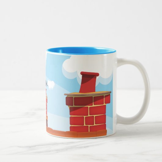 Schoorsteenpotten Tweekleurige Koffiemok (Rechts)